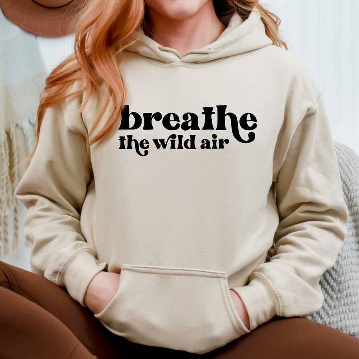 Træk vejret i den vilde luft hættetrøje - sag for engroshandel hos Top Crate