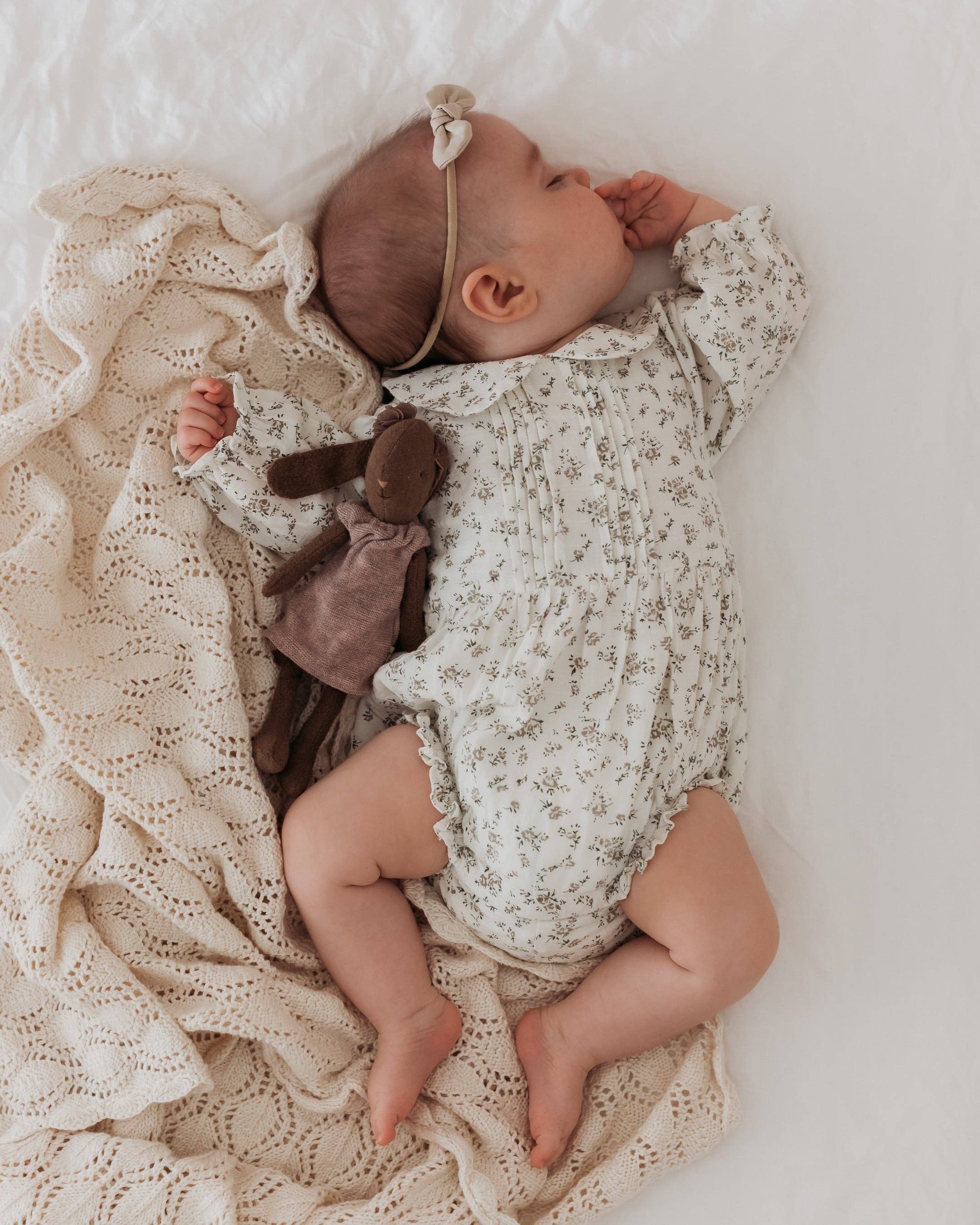 blue daisy - Wholesale Bodysuit (non-footed) – Baby - Charlotte Romper in Darling Buds Floral1