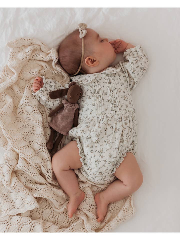 blue daisy - Wholesale Bodysuit (non-footed) – Baby - Charlotte Romper in Darling Buds Floral1