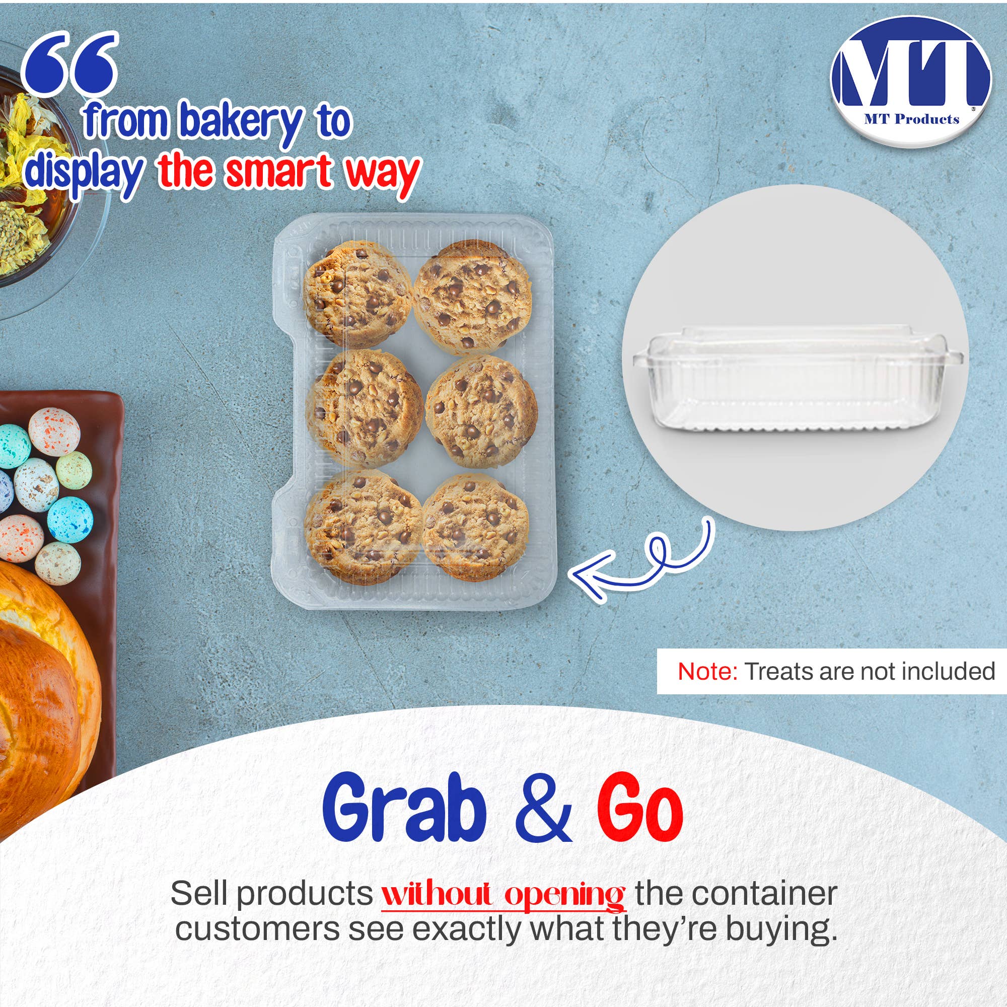 MT Products - Wholesale Food Storage Container - MT Products Pastry Plastic To Go Containers2