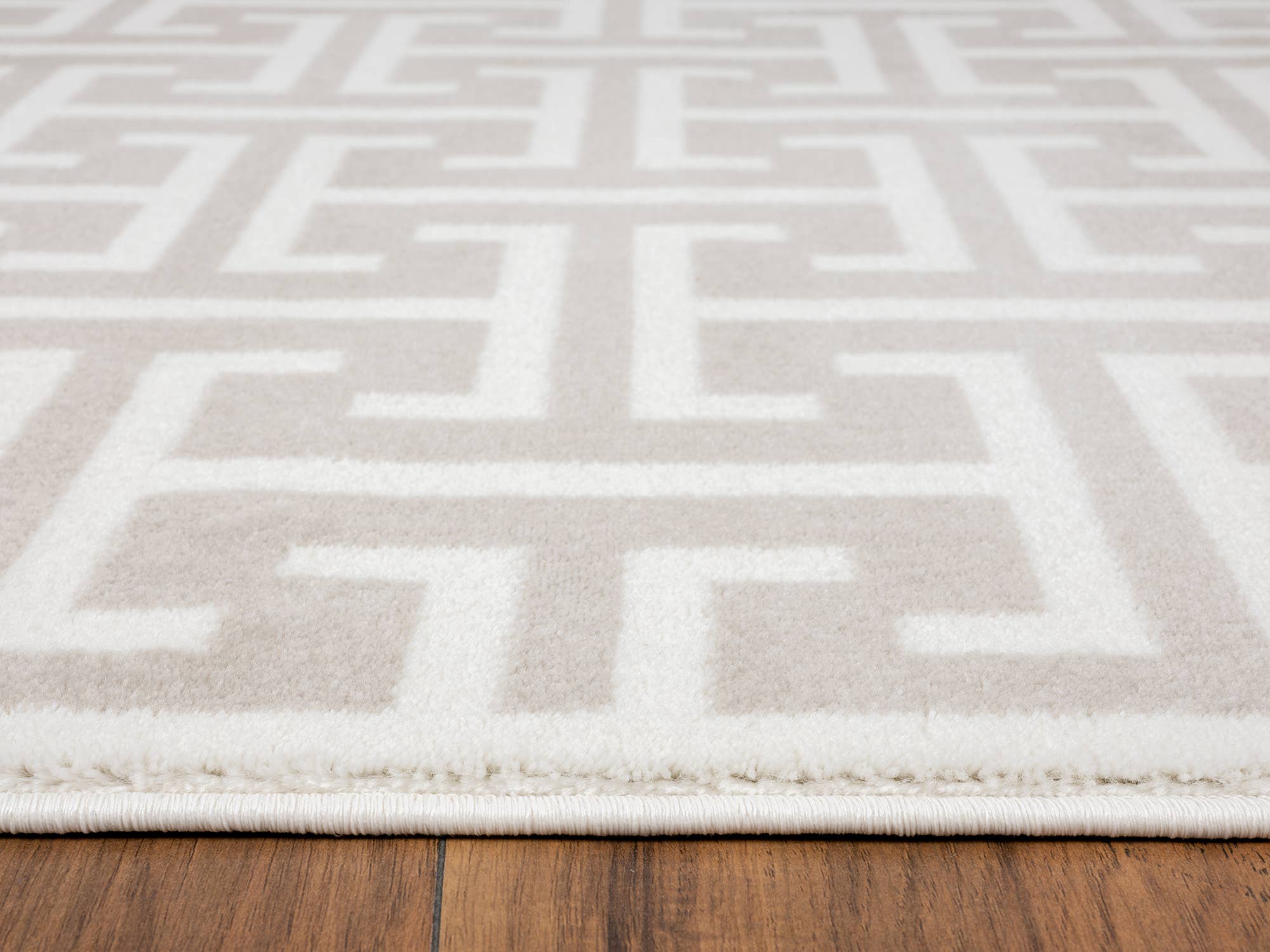 Abani Rugs – wholesale Area rug – Abani Arto - Geometric Maze Beige Cream Area Rug2