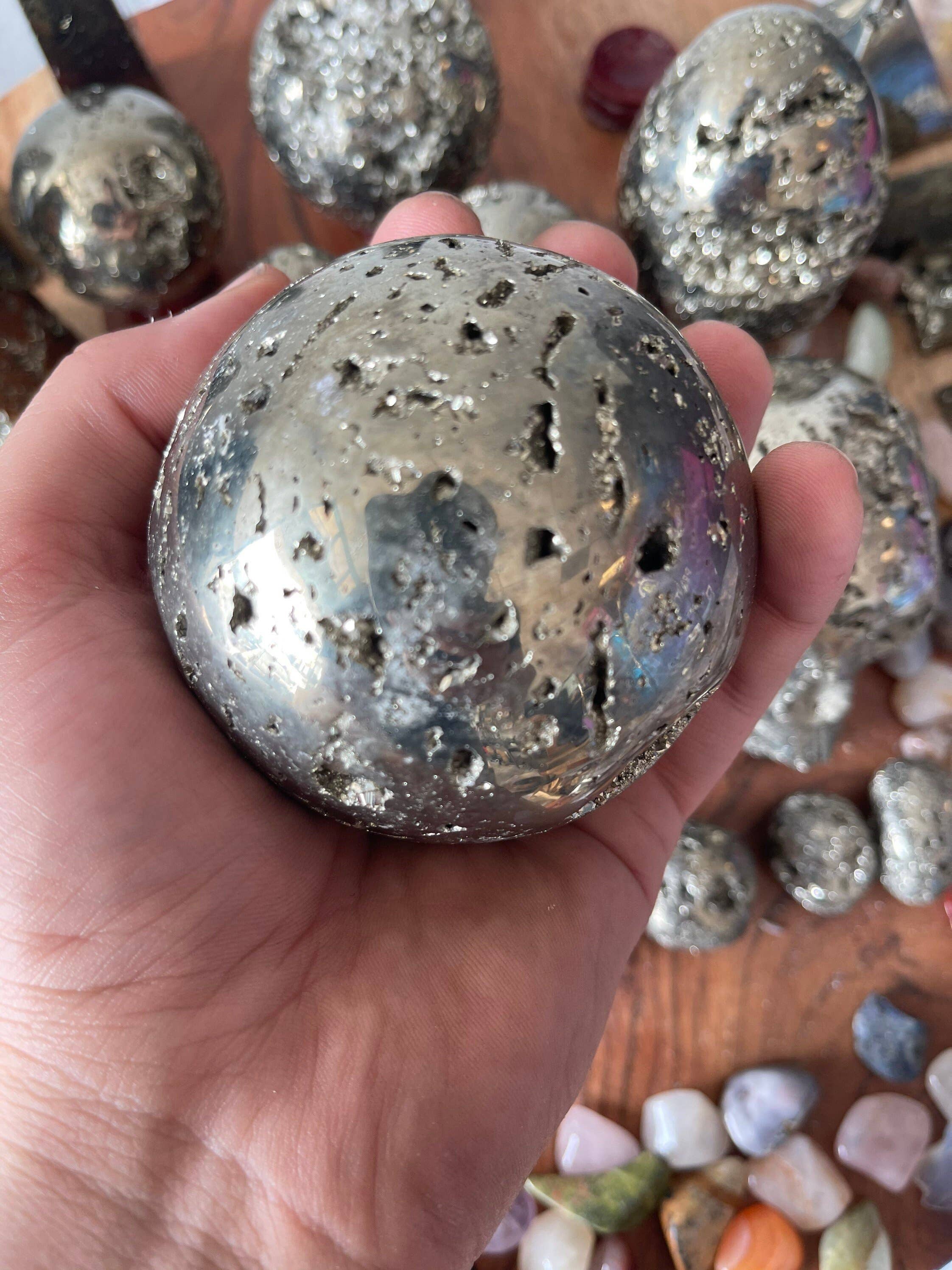 CaNatureLover - Wholesale Spiritual Stone/Crystal - Pyrite Stone from Peru: Skull, Egg, Sphere, Obelisk, Pyramid3