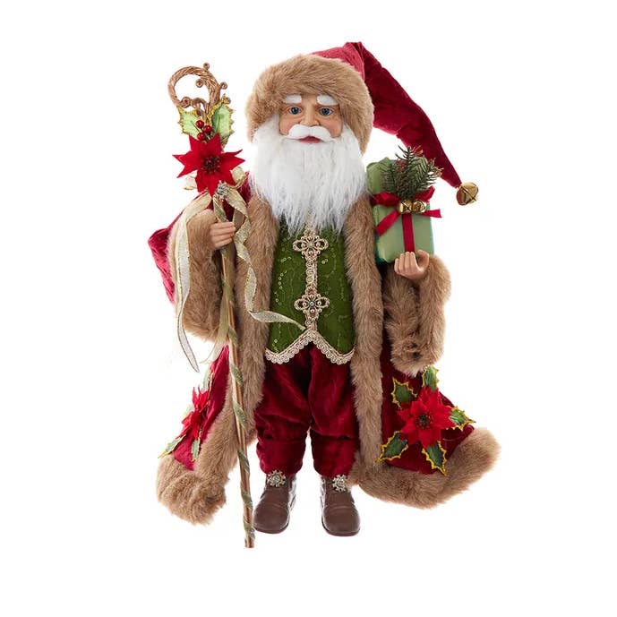 18" Elegant Red Santa Tablepiece for wholesale by Kurt S. Adler, Inc.