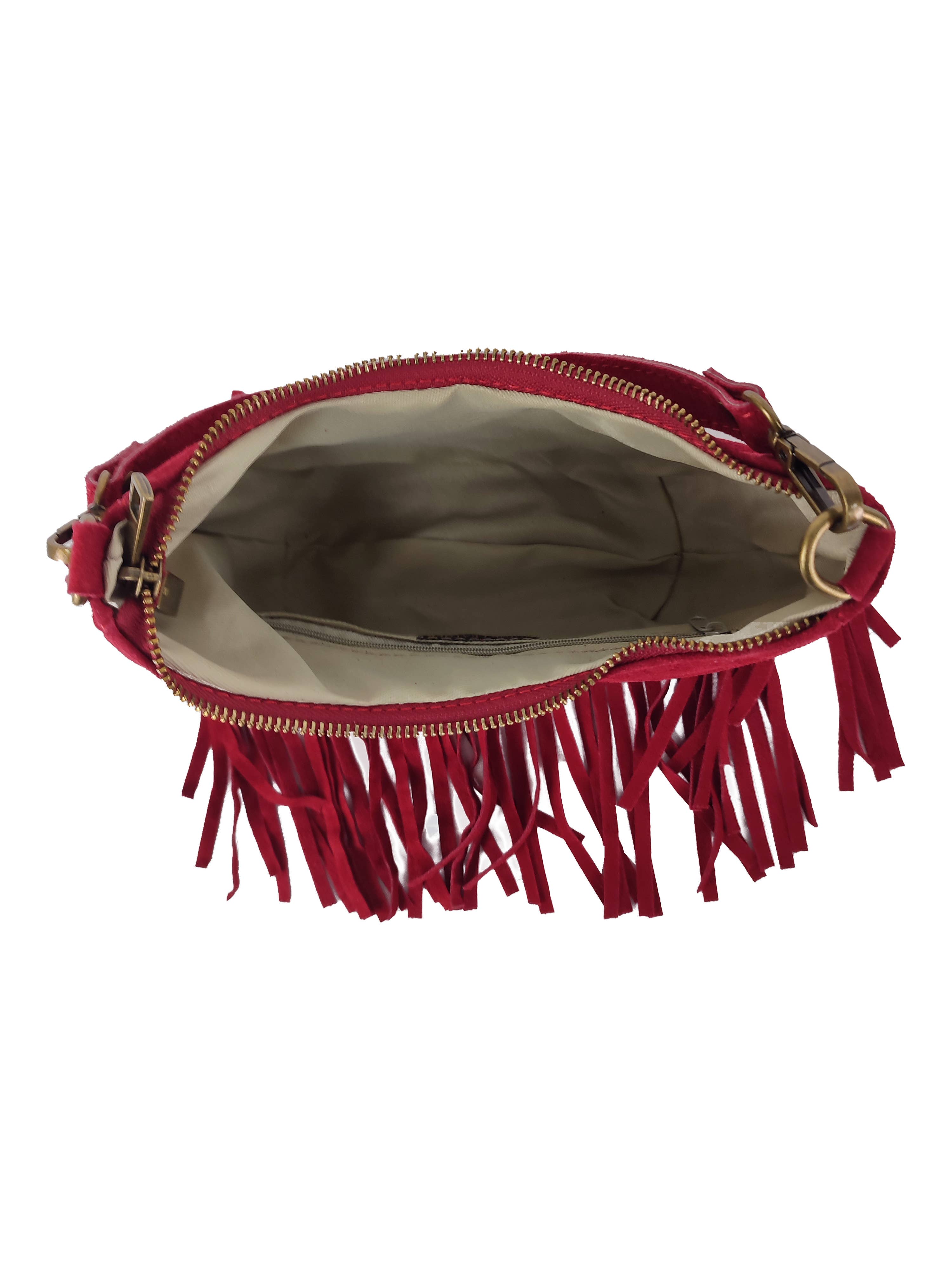 Florence Leather - Wholesale Shoulder Bag - Women's - Fringed suede bag3