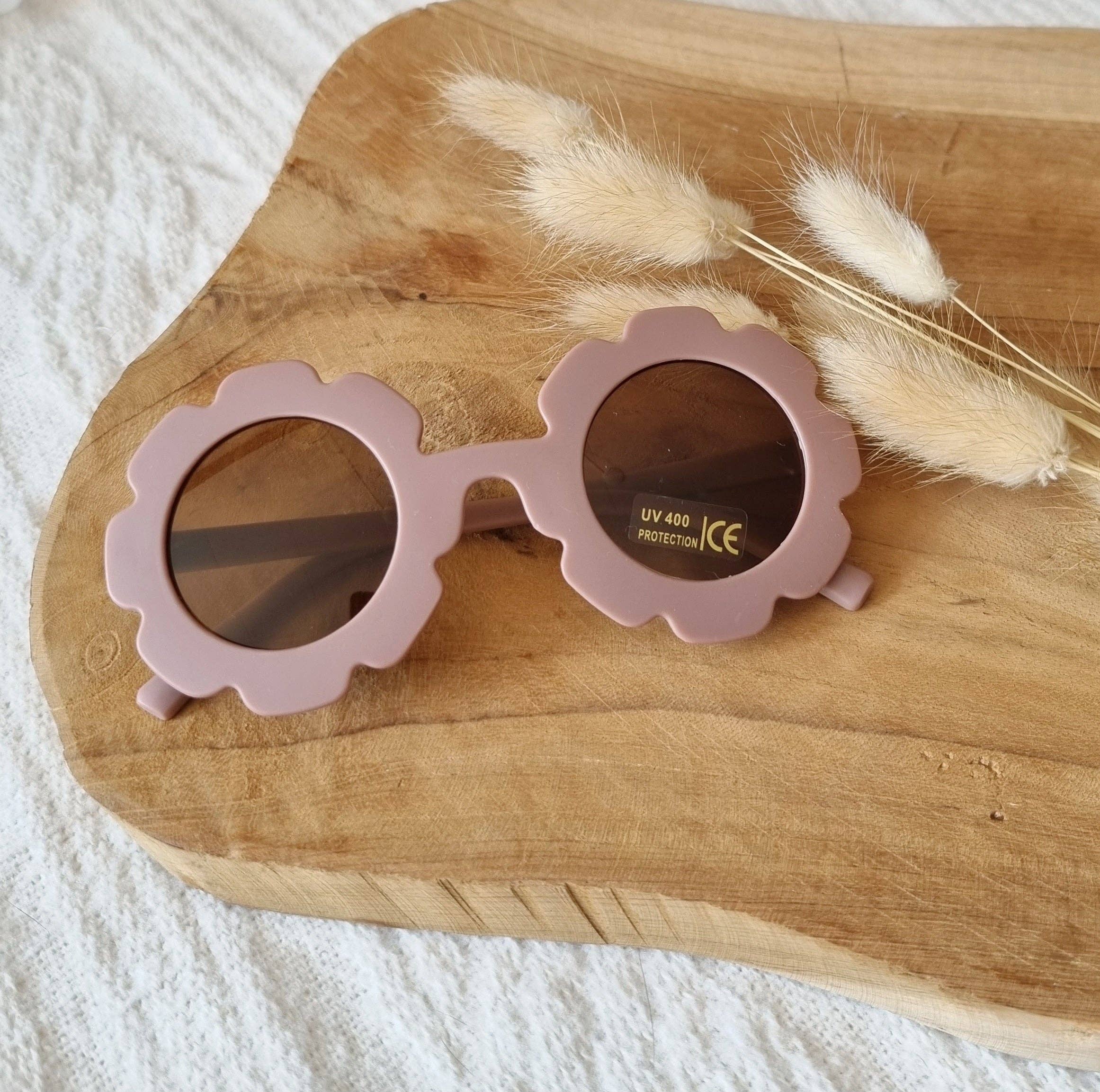 Rammelaartje - Wholesale Sunglasses - Kids - Children's Sunglasses UV400 Flower - Old Pink