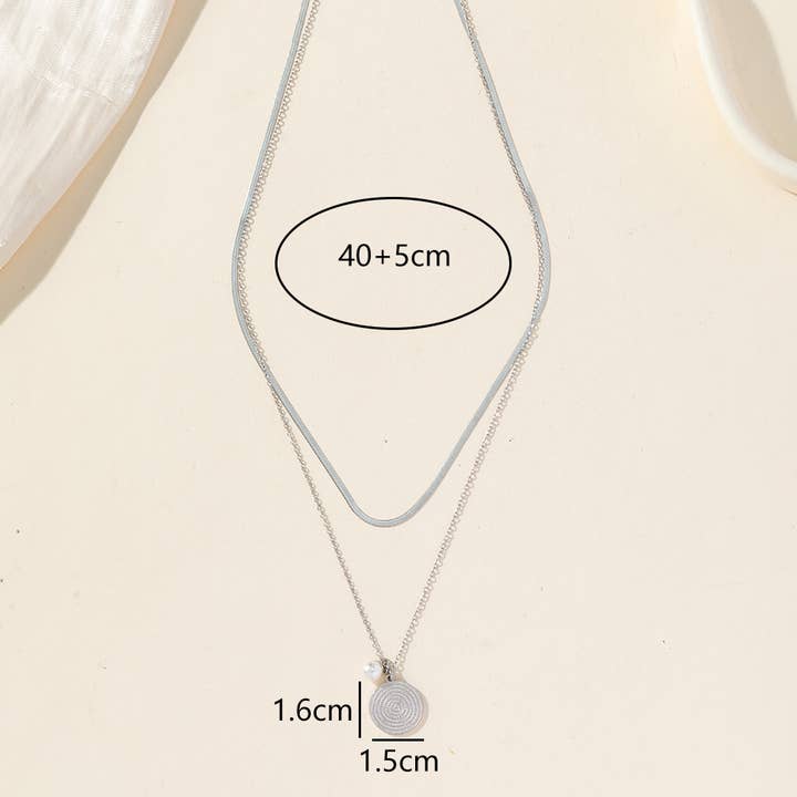 25CA241 Stainless Steel Necklace for wholesale by Blossom bijoux
