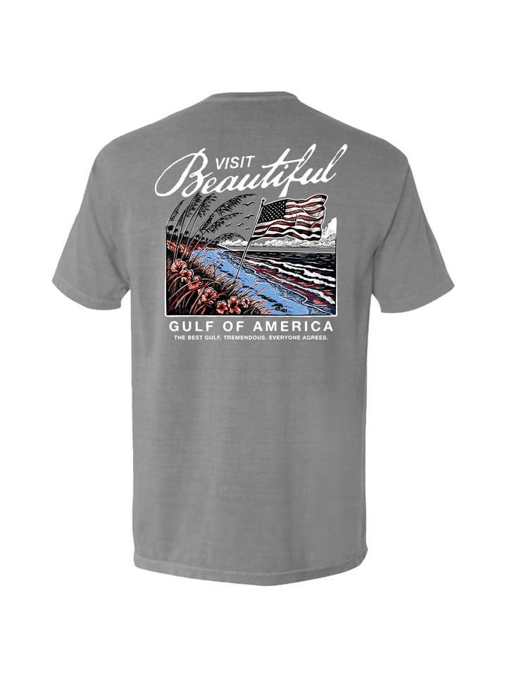 Shield Republic LLC - Wholesale Screen Printed T-Shirt - Men's - Visit Beautiful Gulf of America