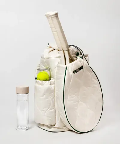 Caraa - Wholesale Sports Bag - Unisex - Tennis Quilted Backpack Tote in Ivory5