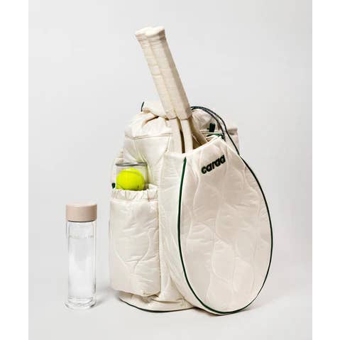Caraa - Wholesale Sports Bag - Unisex - Tennis Quilted Backpack Tote in Ivory5