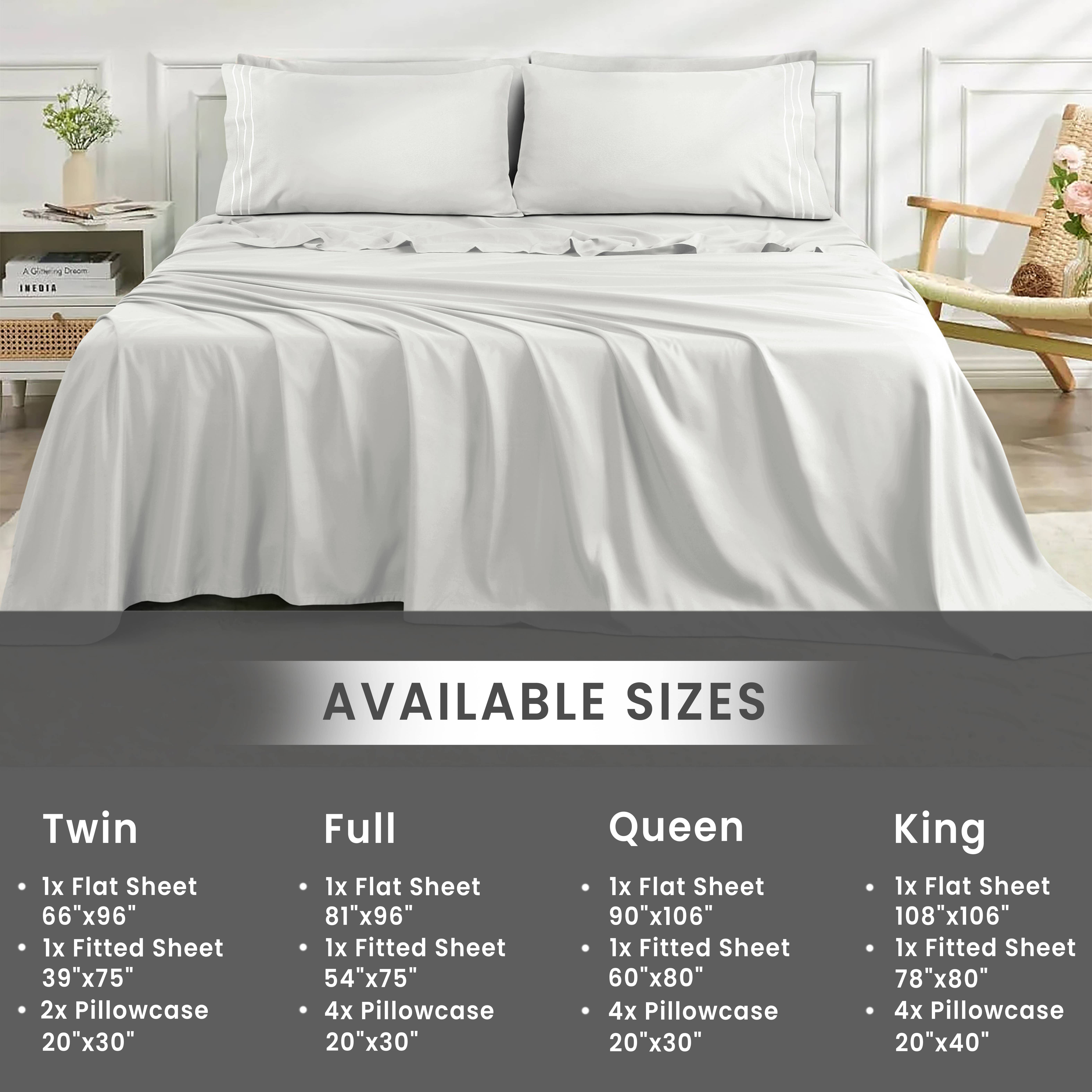 Cottonpassion_US – wholesale Sheet set – Sheet Set 6 Piece Microfiber Bed Sheet Set Ultra Soft Sheets6