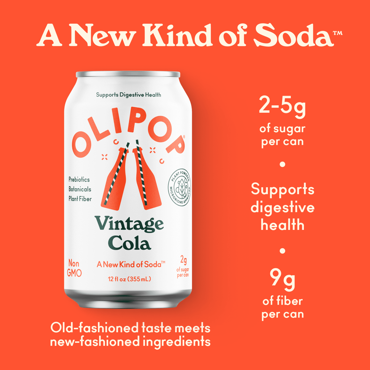 Olipop - Wholesale Soda/Carbonated Drink - Vintage Cola1