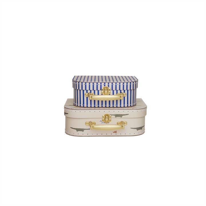 Minimaleta con diseño de cocodrilo y rayas, juego de 2 para venta al por mayor de OYOY LIVING DESIGN A/S