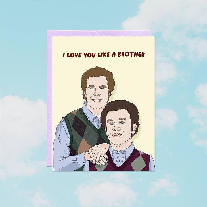 Party Mountain Paper co. – wholesale Love card – Like a Brother | Love & Friendship Card1