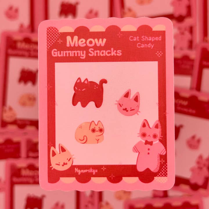 Autocollant Chats Gélifiés pour la vente par Nyaomikyu