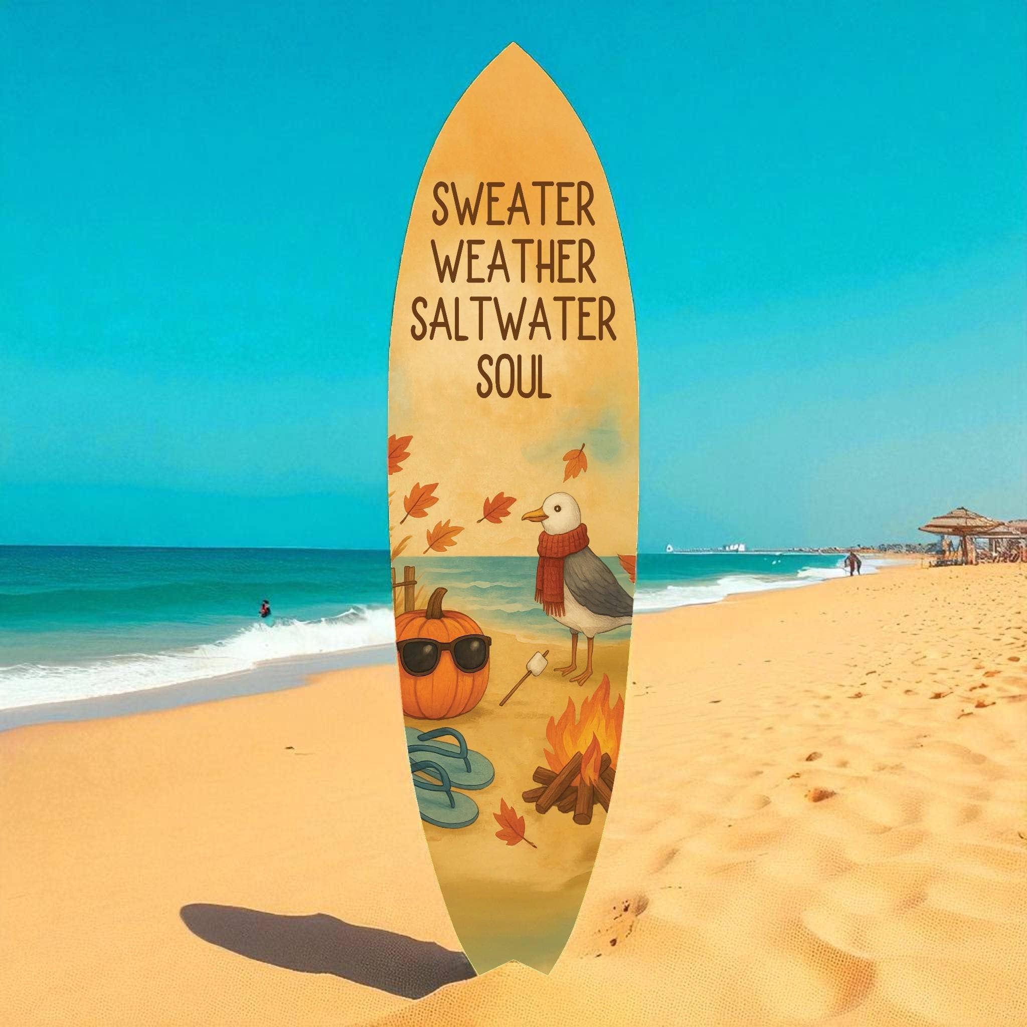 JennyGems - Wholesale Bordje voor buiten - Herfst Stranddecor Surfplank Bord - Binnen Buiten3