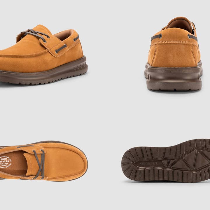 FitVille - Wholesale Slip On Sneakers - Men's - FitVille Men's Coastline Slip-On Boat Shoes V1