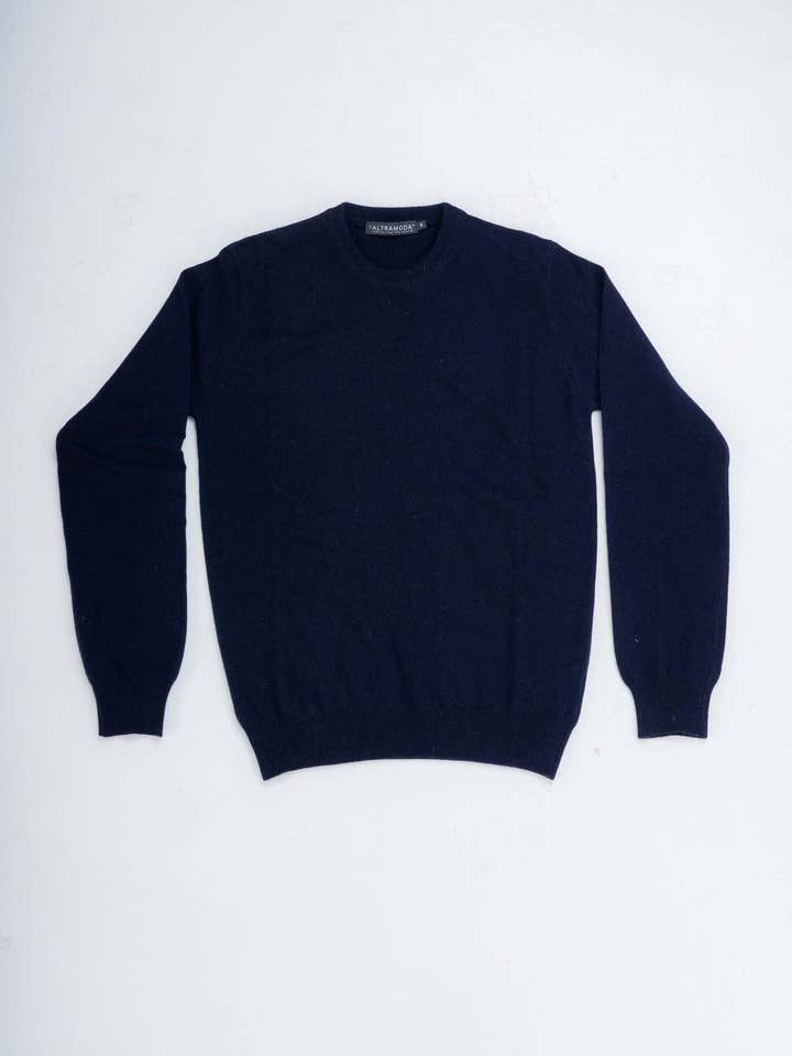 Ellemani - Vendita all'ingrosso Felpa - Uomo - Maglione Girocollo da uomo in Cashmere riciclato
