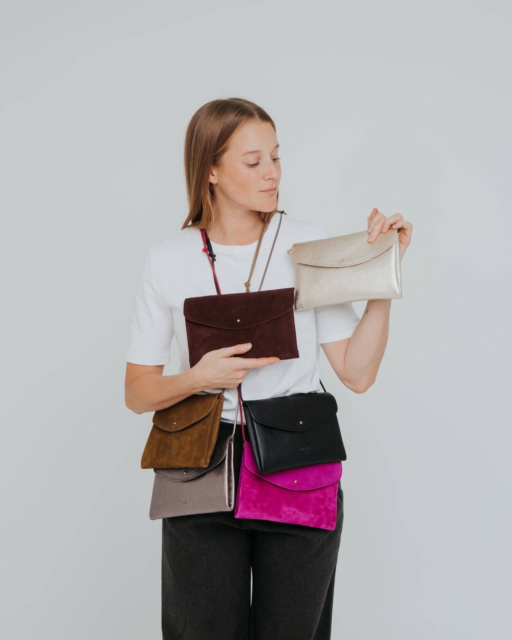 Ann Kurz - Wholesale Clutch Bag - Women's - Cute Clutch - Metallic Champagne1