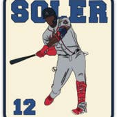 Aufkleber - Atlanta Braves, Soler Homerun für den Großhandel von Bear Hug Honey Company