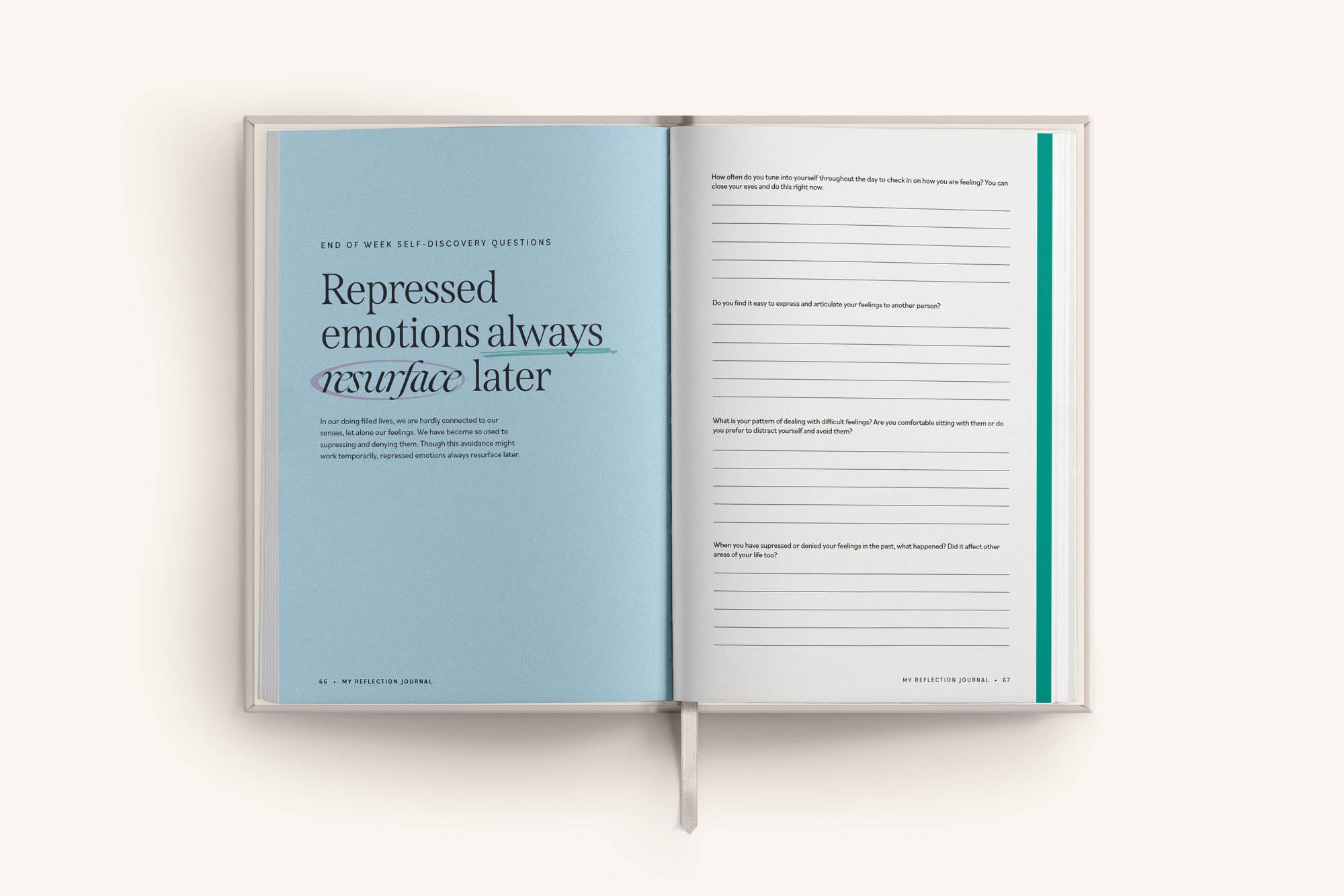 Mindful Champs - Vente Journal intime - Journal de réflexion quotidien pour adultes - 6 mois9