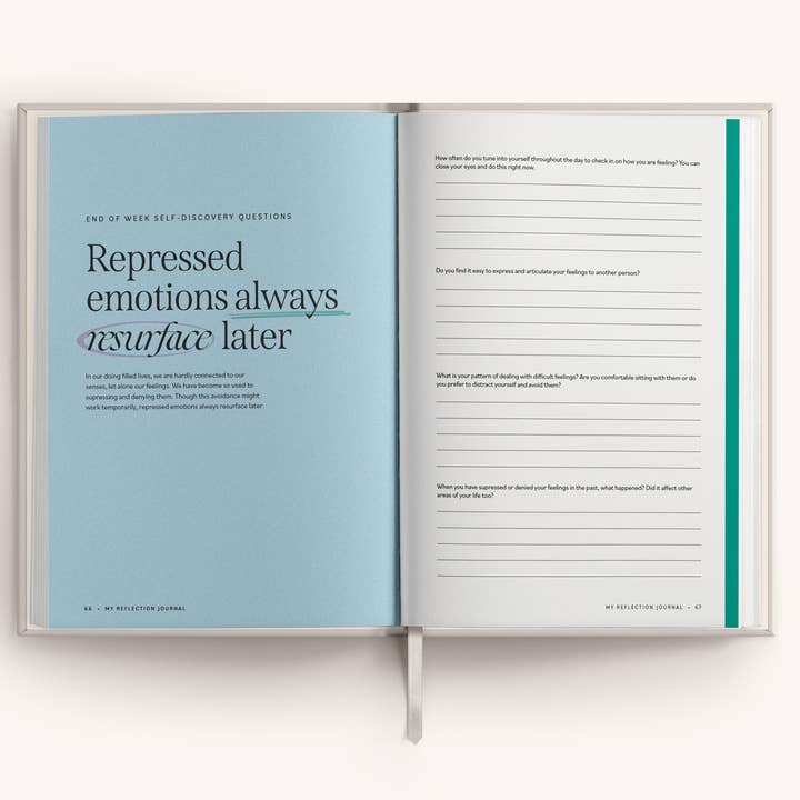 Mindful Champs - Vente Journal intime - Journal de réflexion quotidien pour adultes - 6 mois9