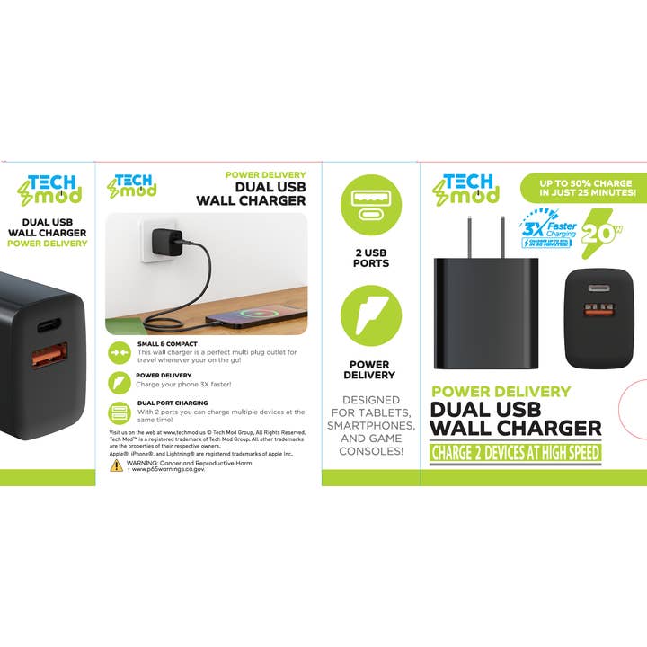 LAX Gadgets - Wholesale Portable Charger - LAX Gadgets Dual USB Wall Charger – Fast Charging Adapter10