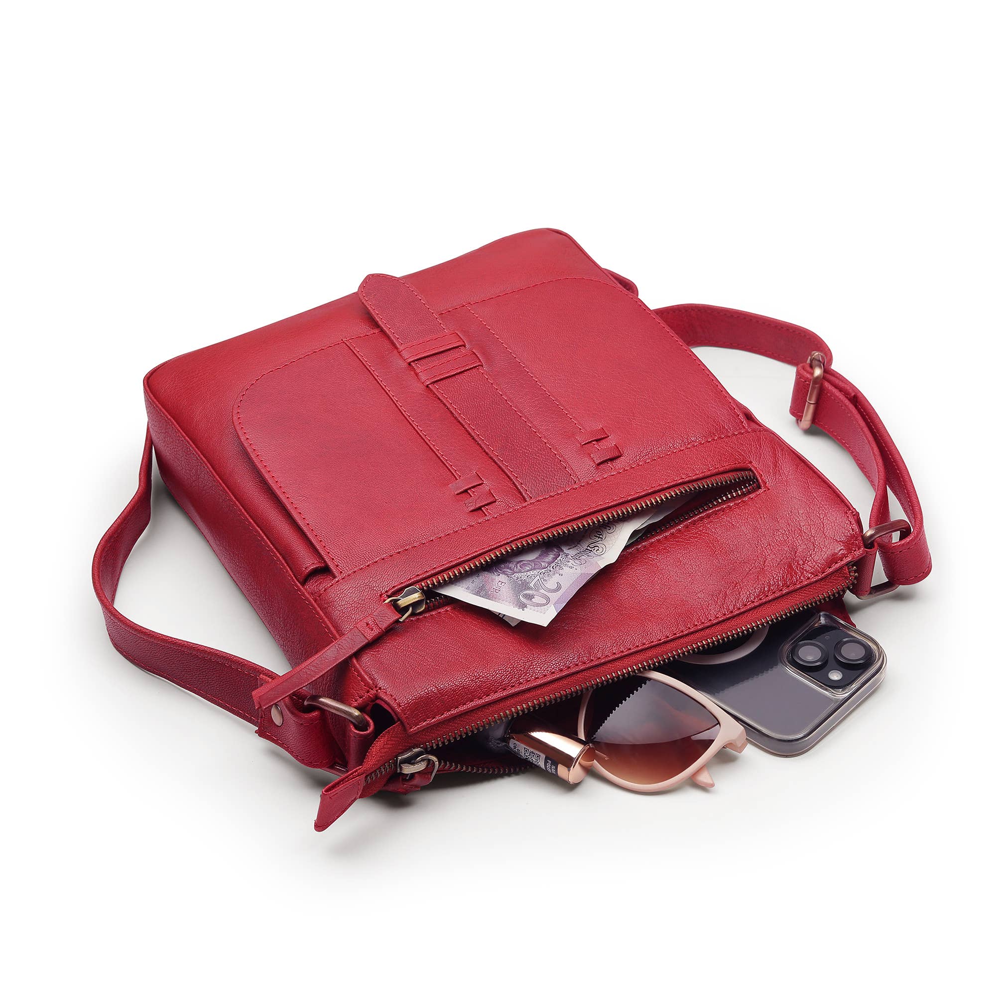 PRIMEHIDE – Großhandel Umhängetasche - Damen – PRIMEHIDE Arizona Leder-Umhängetasche – großes Modell 36010