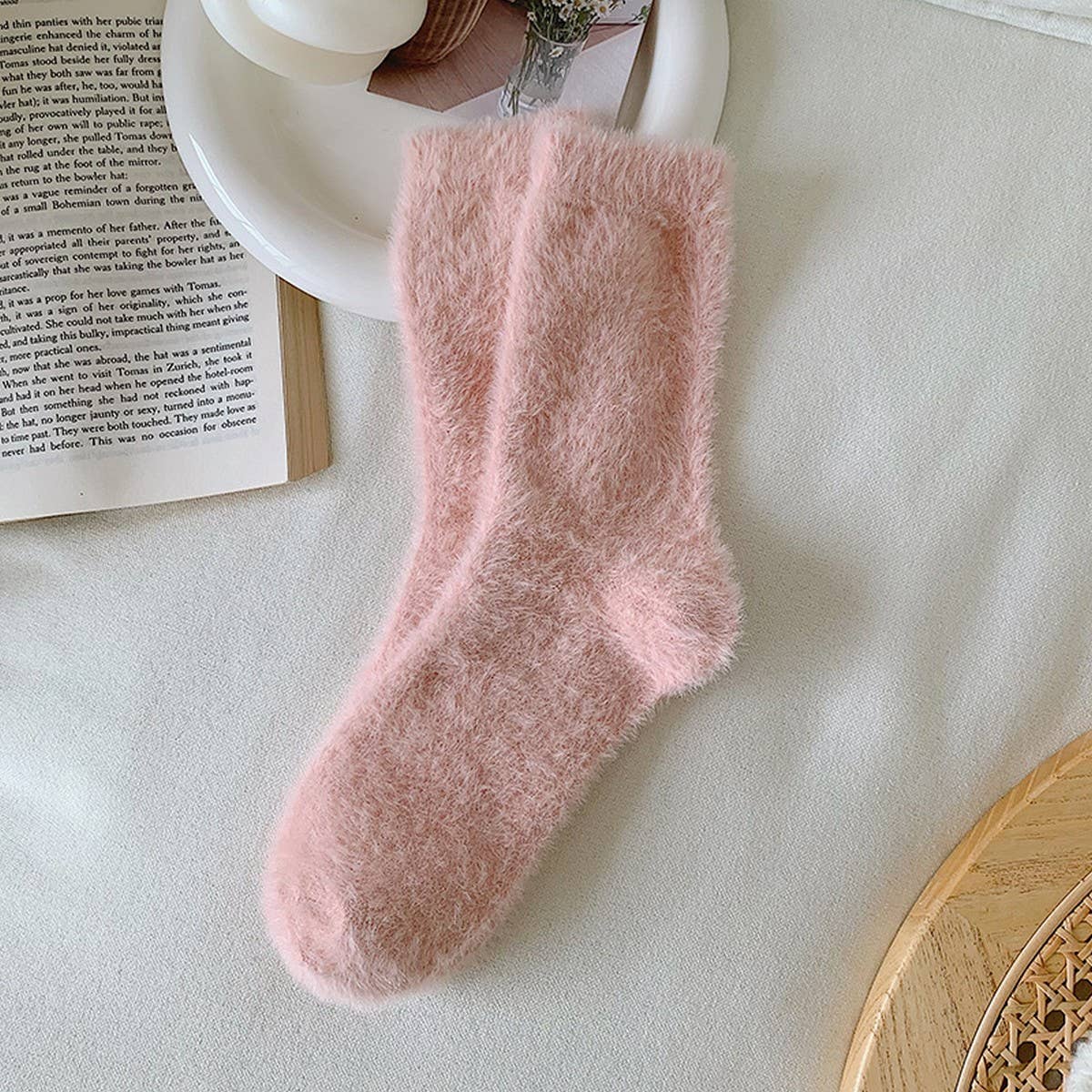 ACCITY - Wholesale Socks - Women's - Cozy Mink Fleece Warm Socks Women Winter Thick_CWMS030195