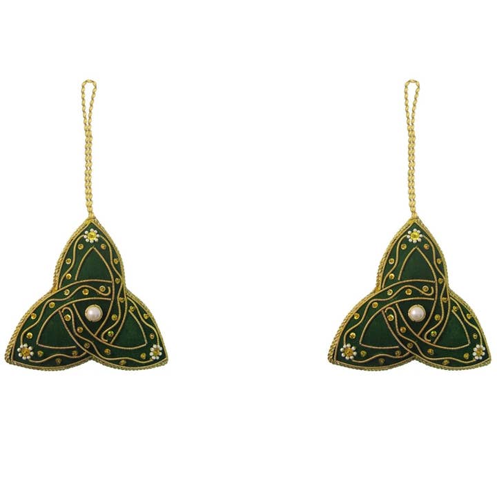 Fluwelen sieraad van Trinity Knot voor wholesale door Dublin Gift Company