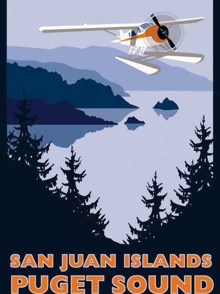 Etiqueta de bagagem de avião marítimo por atacado de Linnea Design