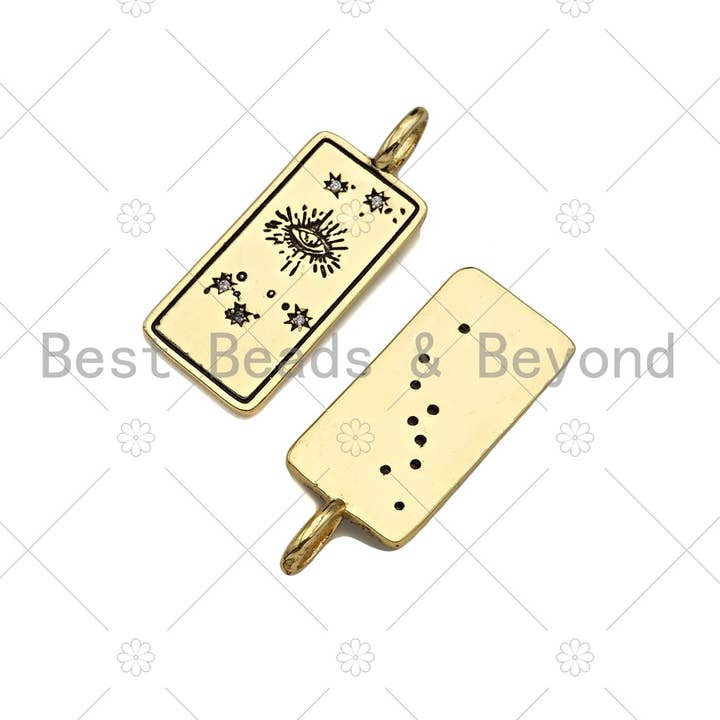BestBeads&Beyond - Wholesale Individual charm/pendant - Hamsa Hand Charm Pendant, Brass and Gold-Filled Charm3