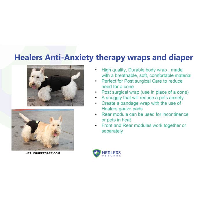 Healers PetCare - Wholesale Pet Coat - Dog - Healers Therapeutic & Anxiety Front Body Wrap9