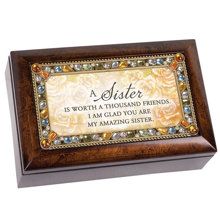 Søster Petite Rav Jeweled Music Box for engroshandel hos Cottage Garden