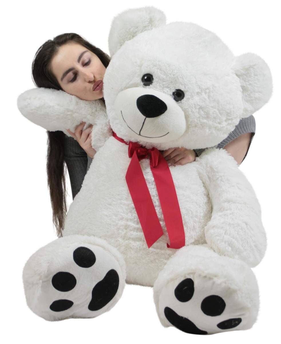 Big Plush - Wholesale Stuffed/Plush Toy - Kids & Baby - Giant Teddy Bear 52 Inch White Soft, Premium Quality Big9