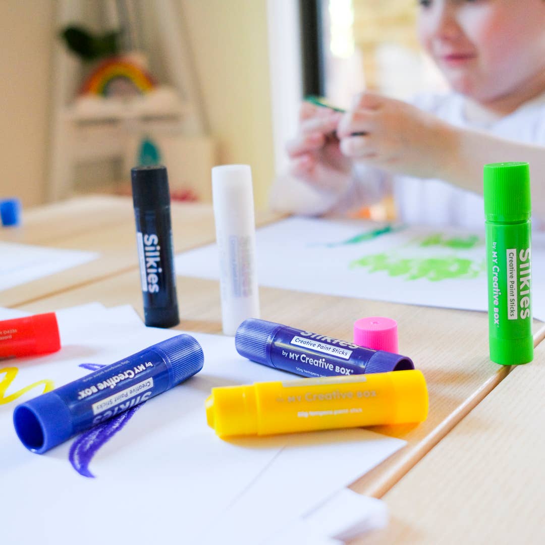 My Creative Box - Vendita all'ingrosso Set da disegno - Bambini e neonati - Silkies Paint Sticks | Set di 124