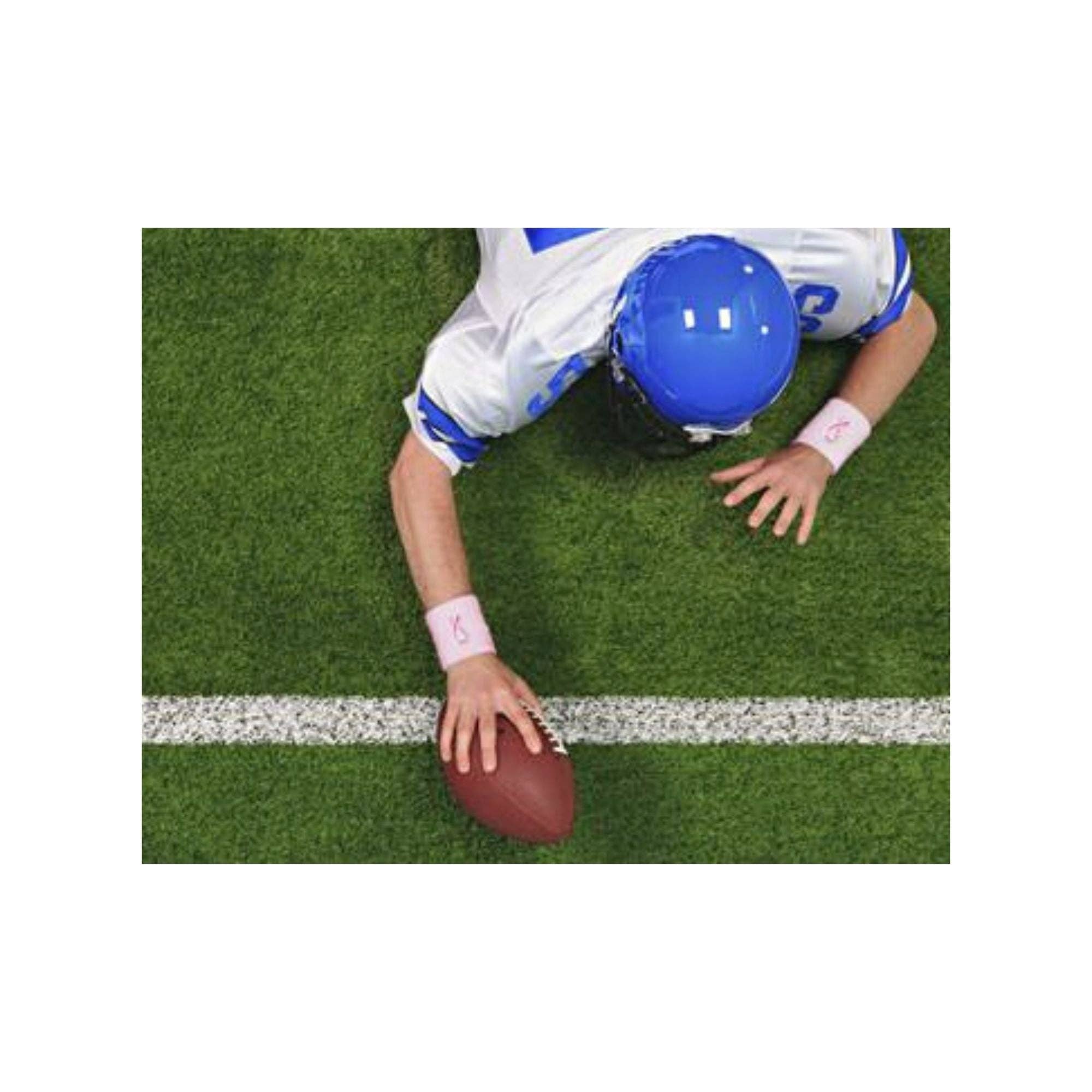 The Awareness Company - Wholesale Wristband - 25 Pack Pink Ribbon Sport Sweat Wristbands1