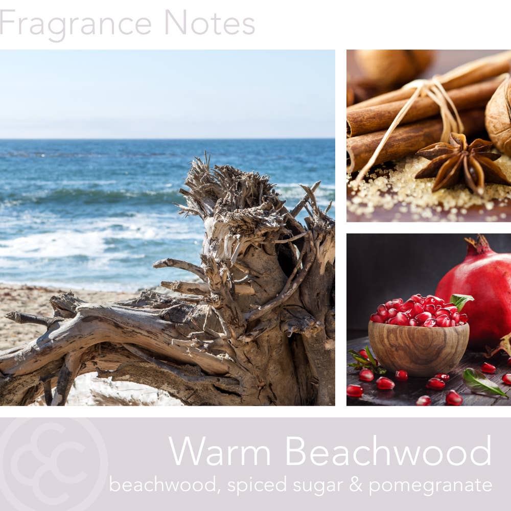 MVP Group International INC - Wholesale Jar/Filled Candle - Warm Beachwood Wooden Wick Scented Candle, Soy Blend, 15oz2