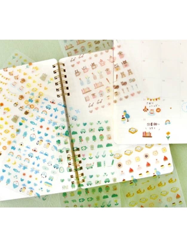 Japanese Daily Sticker Sheet, Watashibiyori Stickers for wholesale by 「FUNJI」In Japan