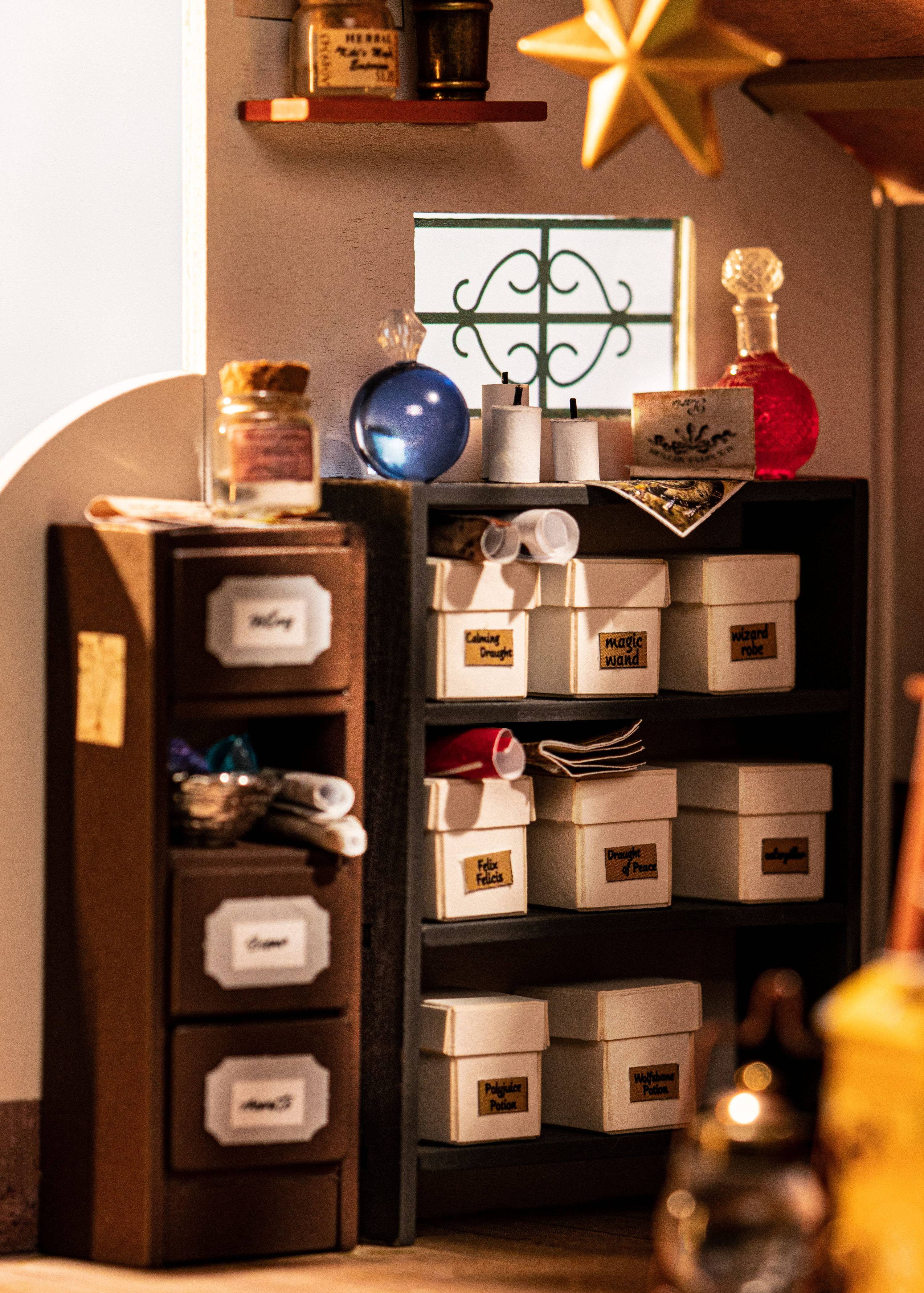 Robotime - Wholesale DIY Craft Kit - DG155 Kiki's Magic Emporium DIY Miniature house Wooden6