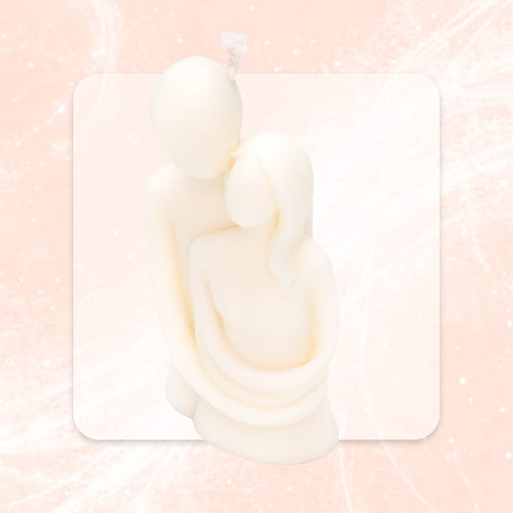 Couple Decorative Candle - Unscented for wholesale by Les Fées Mères