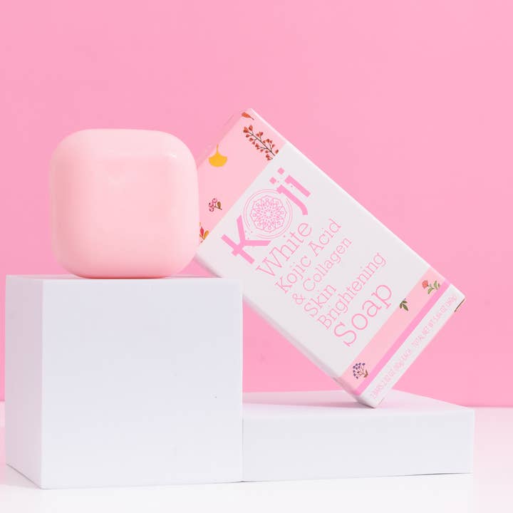 Kojic Acid & Collagen Skin Brightening Soap (2 Bars) for wholesale by Koji White