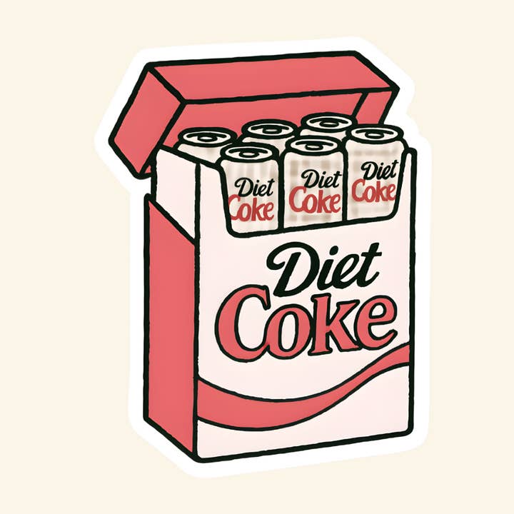 Pegatina del paquete de nevera de Coca-Cola Light para venta al por mayor de inviting affairs paperie