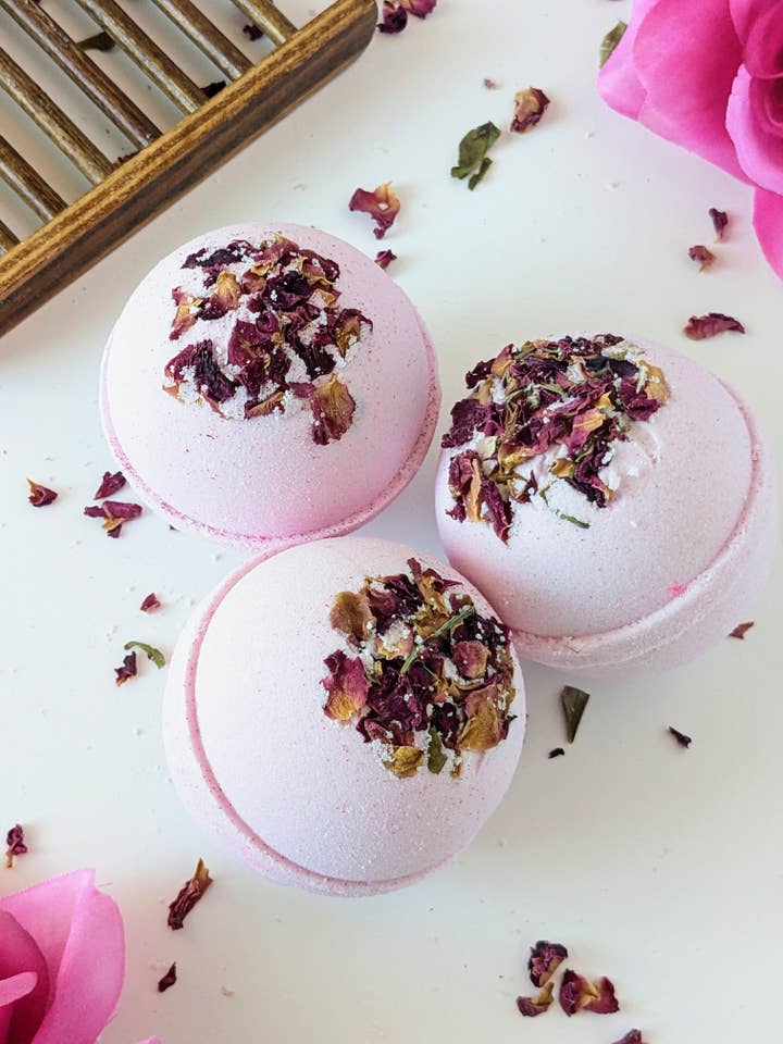 Love Letter Bath Bomb for wholesale by Beachy Bubbles Bath Co