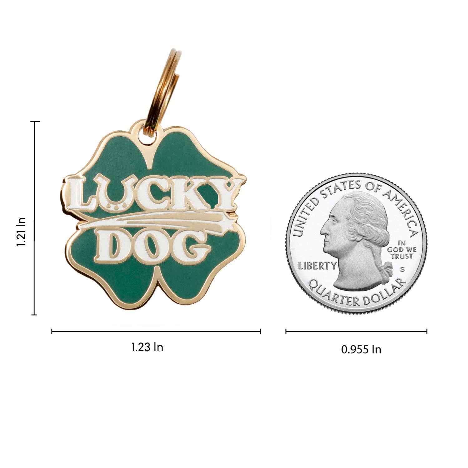 Two Tails Pet Company - Wholesale Pet Identification Tag - Dog - Lucky Dog Pet ID Tag2