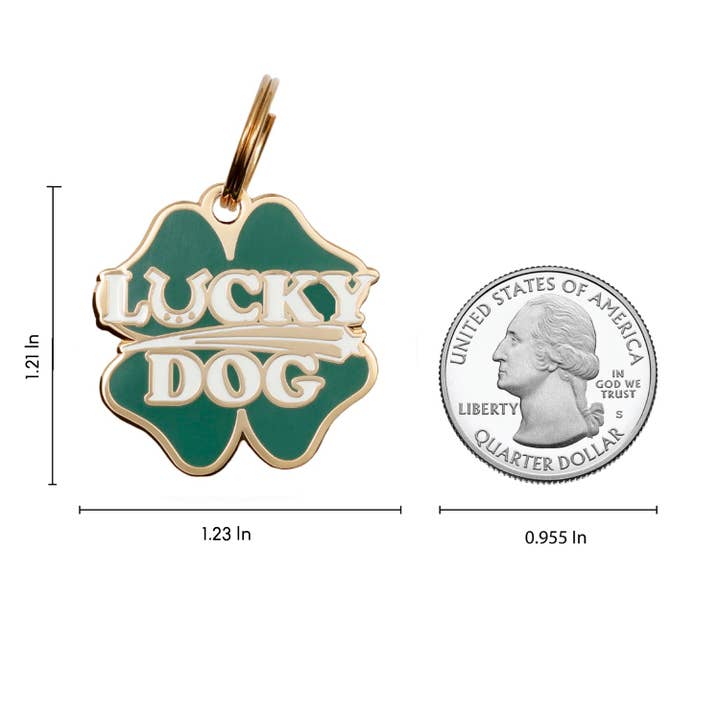 Two Tails Pet Company - Wholesale Pet Identification Tag - Dog - Lucky Dog Pet ID Tag2