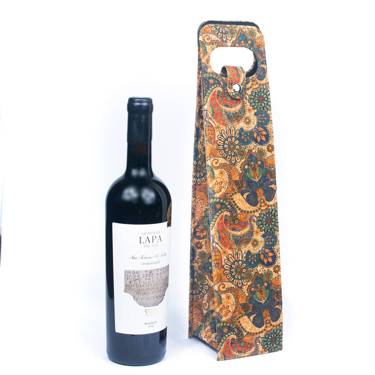 Meninas Bonitas Cork – wholesale Wine gift bag – Natural cork wine packaging and carrying gift bag L-100716