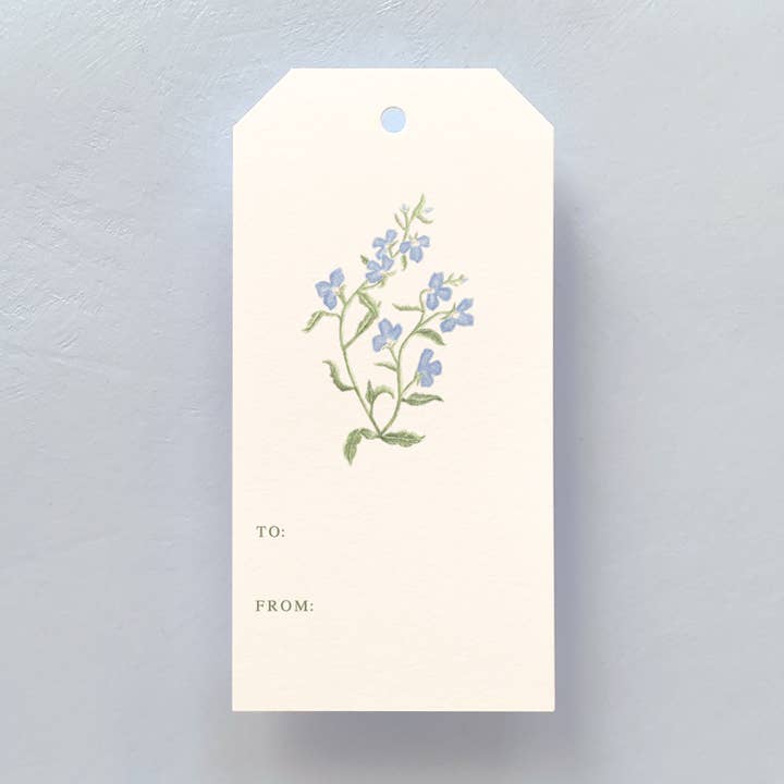 Lobelia Gift Tag Set for wholesale by Gloster Road Co.