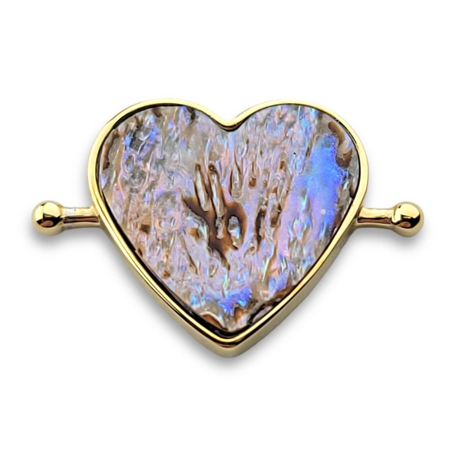 CONQUERing – Pedra/cristal espiritual por atacado – Abalone Shell Elemento de Cristal em Forma de Coração10