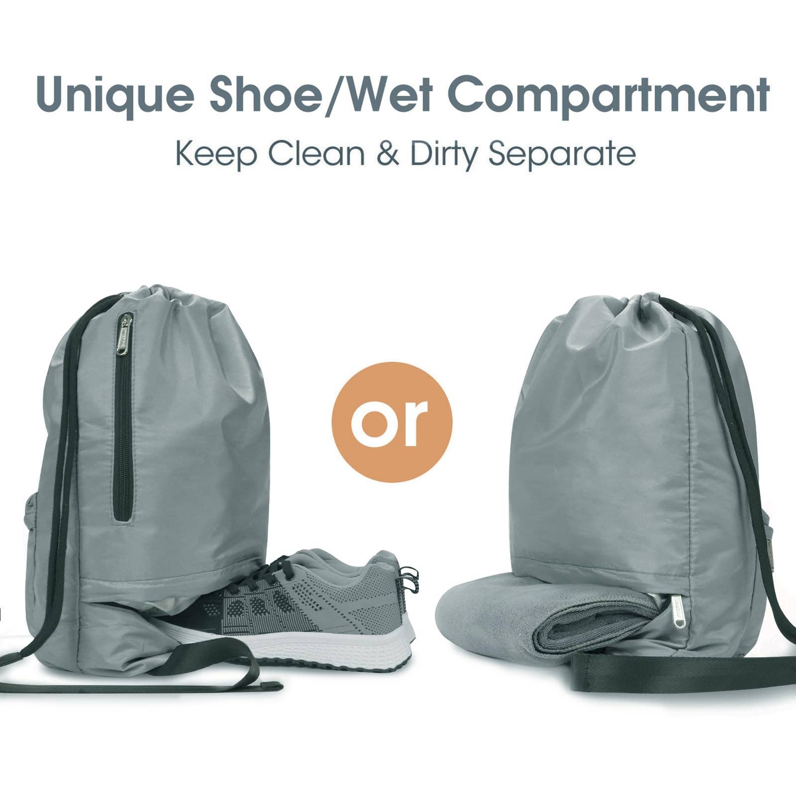 wandf - Wholesale Backpack - Unisex - WF6030 Sport Drawstring Backpack With Shoe Compartment47