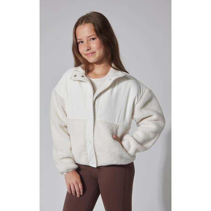 Tween Girls Trendy Sherpa Cozy Jacket with Snaps Closure and other Purchase Wholesale outerwear apparel. Free Returns & Net 60 Terms on Faire trending on Faire.